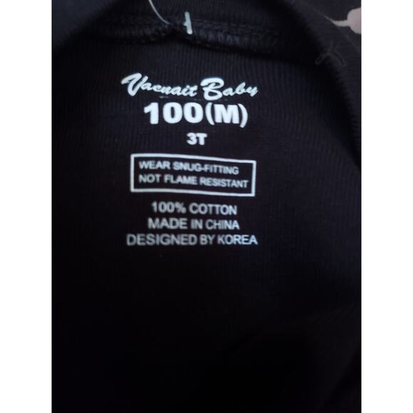 Vaenait Baby Horror Night 3T Boys Black Glow in the Dark Pajama PJ Set NEW - Picture 3 of 3